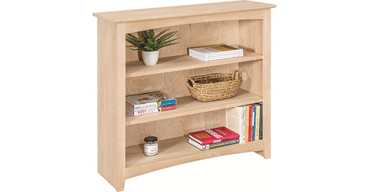 Archbold Furniture Alder Bookcase 36x36 63636