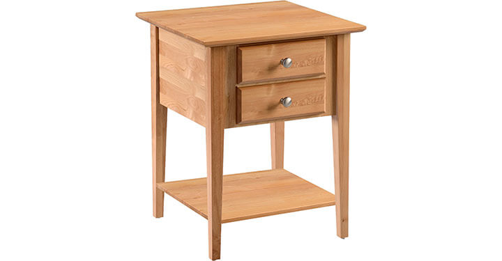Archbold Furniture Shaker 2 Drawer End Table 6018
