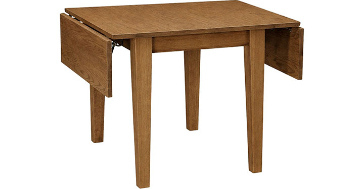Archbold Furniture Amish Essentials 36x32 Drop Leaf Shaker Taper Leg Table 4113632 400L01