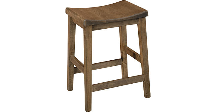 Archbold Furniture Amish Essentials Maple Adam Saddle Stool 41050