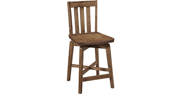 Archbold Furniture Amish Essentials Maple Cooper Swivel Stool 46006