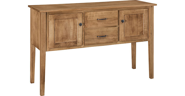 Archbold Furniture Amish Essentials Maple Dining 2 Door and Drawer 54 Inch Sideboard 4254