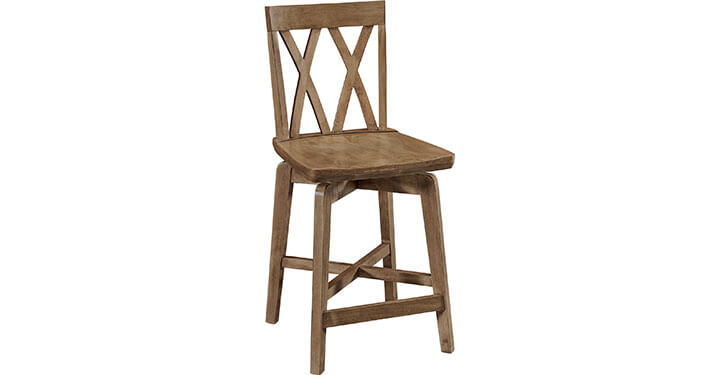 Archbold Furniture Amish Essentials Maple Emmett Swivel Stool 46011