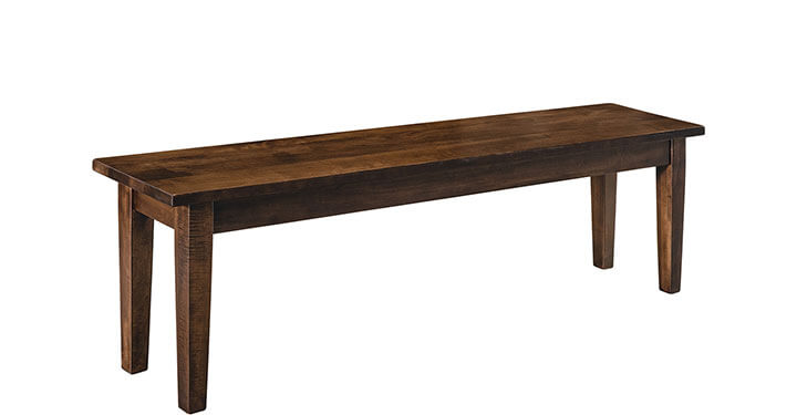 Archbold Furniture Amish Essentials Maple Solid Top Bench 4011260