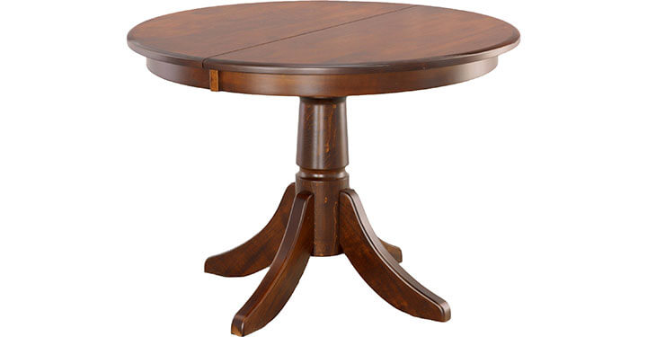 Archbold Furniture Amish Essentials Ruby Pedestal Table 4074242T 406424B