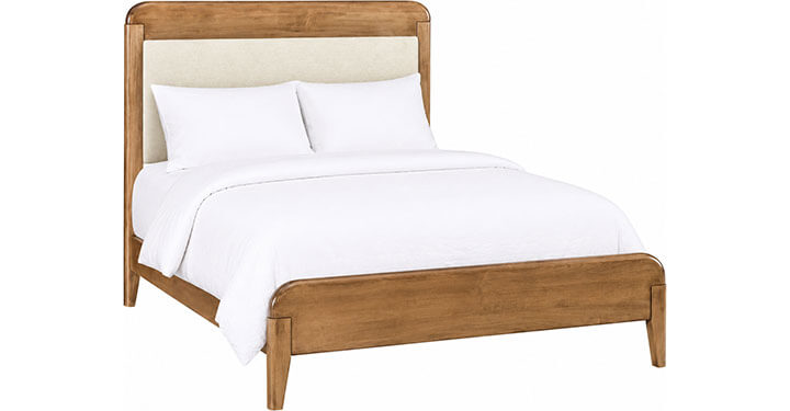 Archbold Furniture Amish Essentials Warren Platform Upholstered Queen Bed 43298 432983 632984