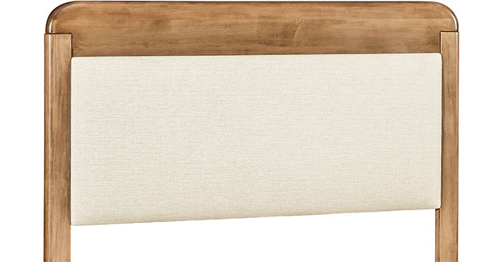 Archbold Furniture Amish Essentials Warren Upholstered Queen Headboard 43198