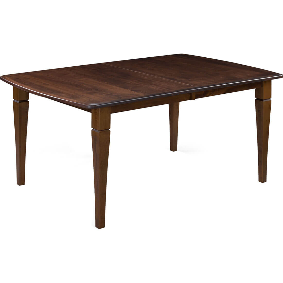 Archbold Furniture Amish Essentials 42x60 Bow End Top 4 Sided Taper Leg Table 4024260 400L02