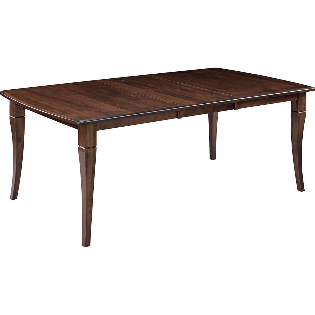 Archbold Furniture Amish Essentials 42x60 Bow End Top Flare Leg Table 2