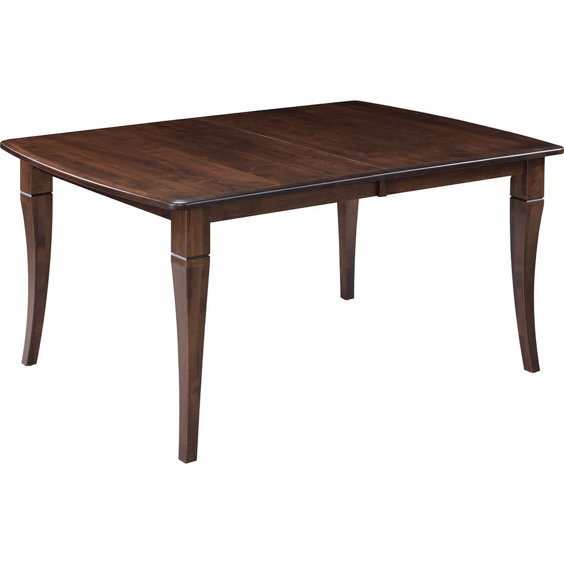 Archbold Furniture Amish Essentials 42x60 Bow End Top Flare Leg Table 4024260 400L03