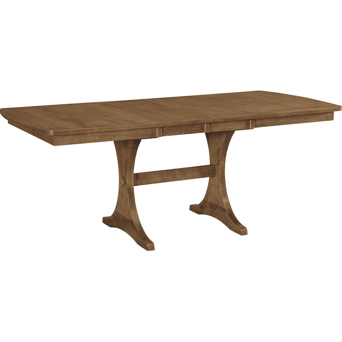 Archbold Furniture Amish Essentials Arcadia Trestle Table 36x54 Top with 2 12 Inch Leaves 4323655 432B01 432B0154S