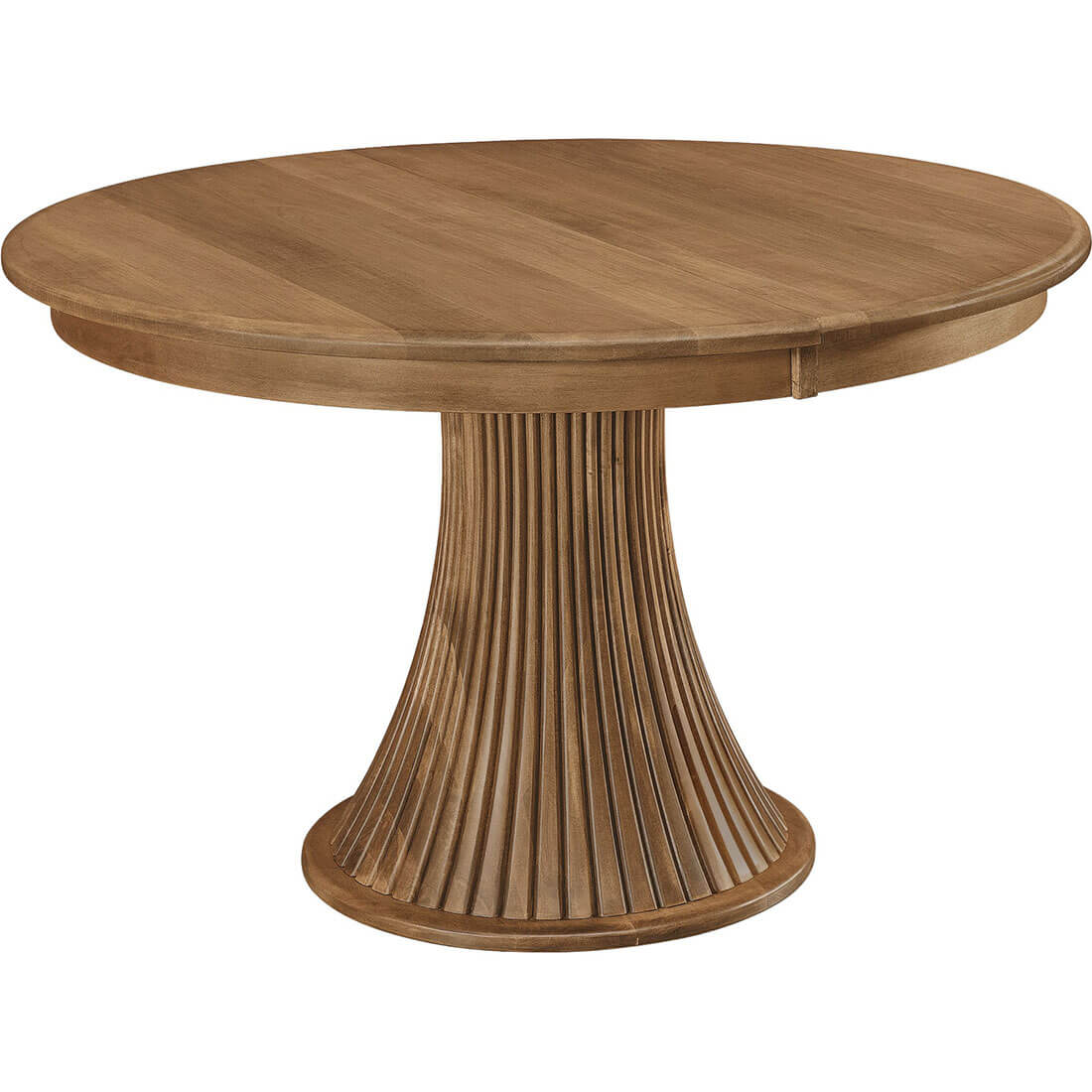 Archbold Furniture Amish Essentials Fluted Pedestal Table 4146060T 4044848B