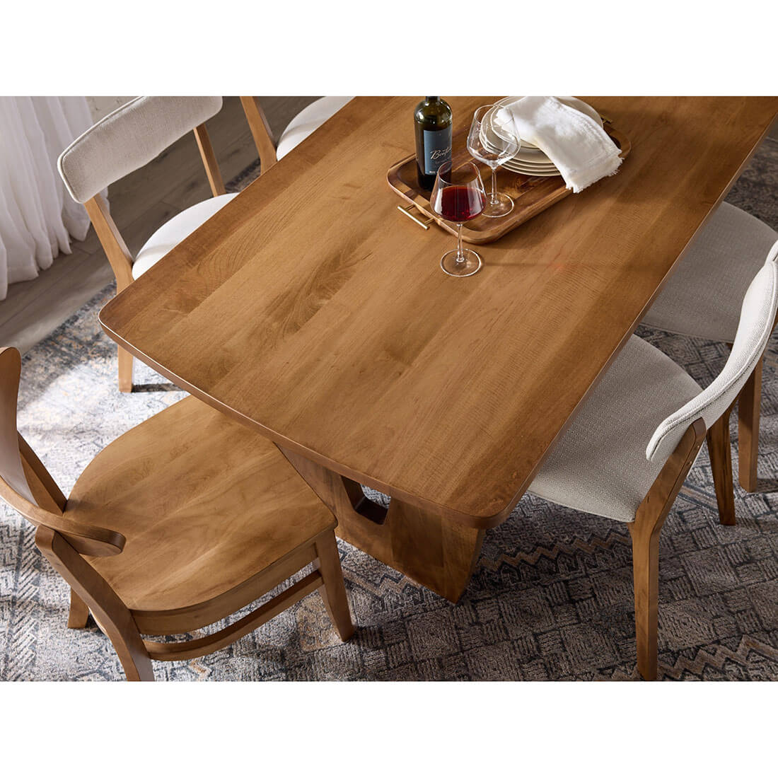 Archbold Furniture Amish Essentials Harper Trestle Table 2