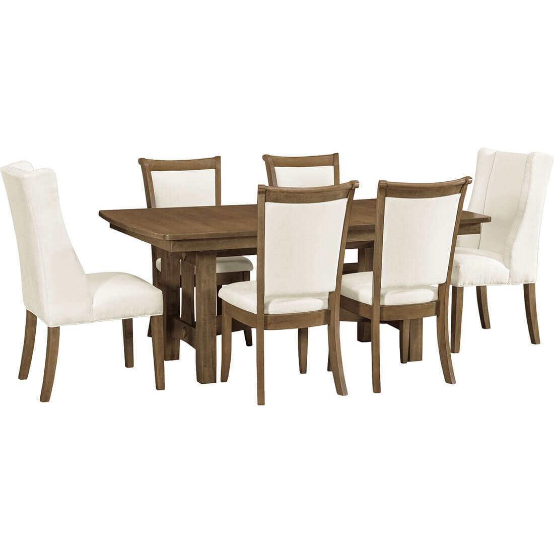 Archbold Furniture Amish Essentials Hawthorne Trestle Table 36x54 Solid Top Dining Room Collection 2