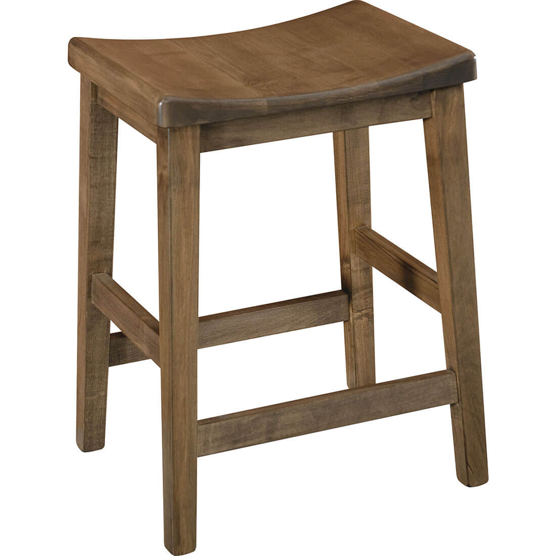 Archbold Furniture Amish Essentials Maple Adam Saddle Stool 41050