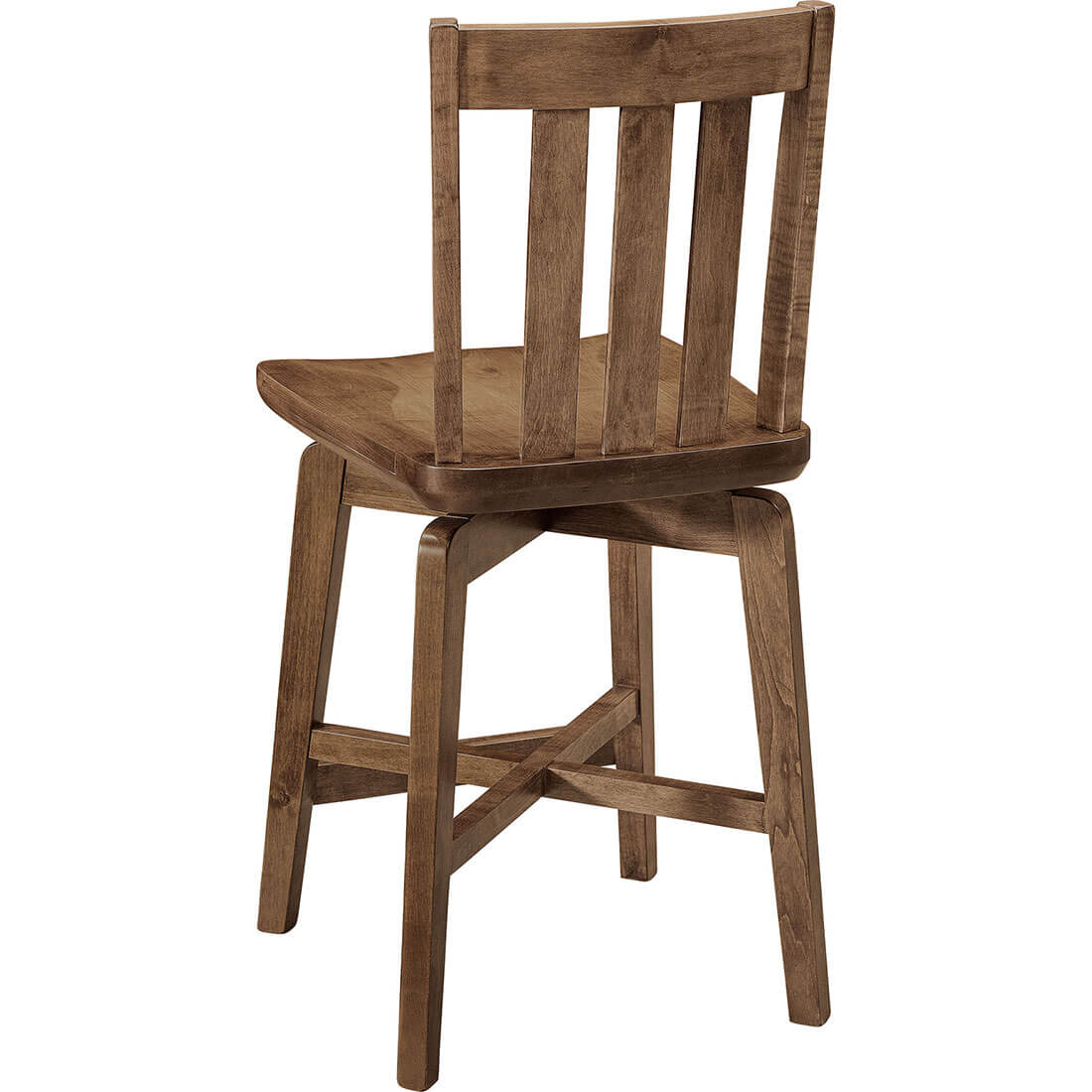 Archbold Furniture Amish Essentials Maple Cooper Swivel Stool 2