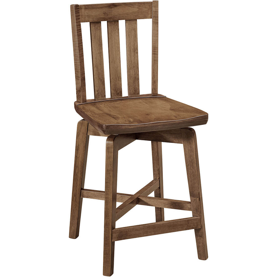 Archbold Furniture Amish Essentials Maple Cooper Swivel Stool 46006