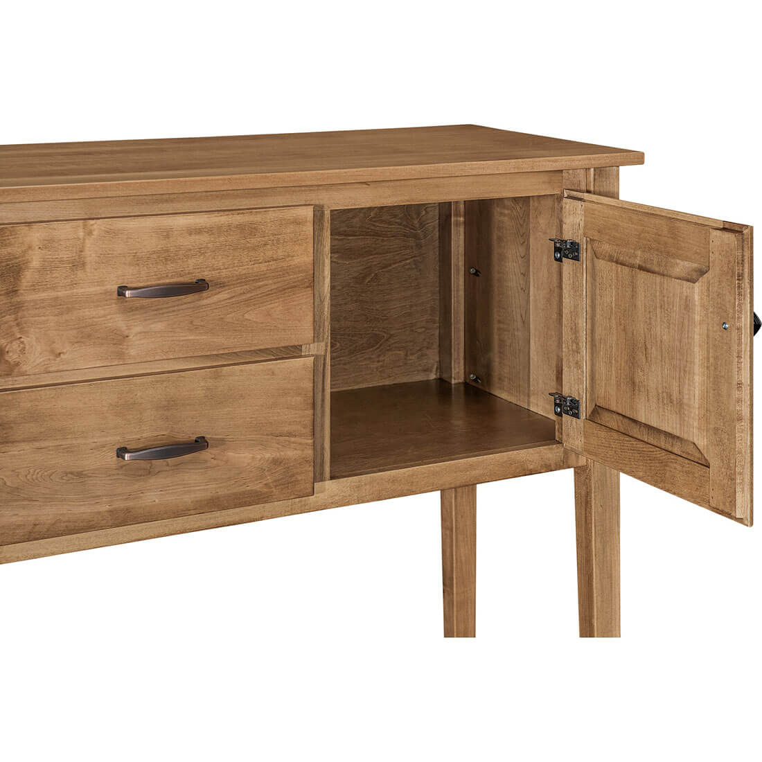 Archbold Furniture Amish Essentials Maple Dining 2 Door and Drawer 54 Inch Sideboard Feature