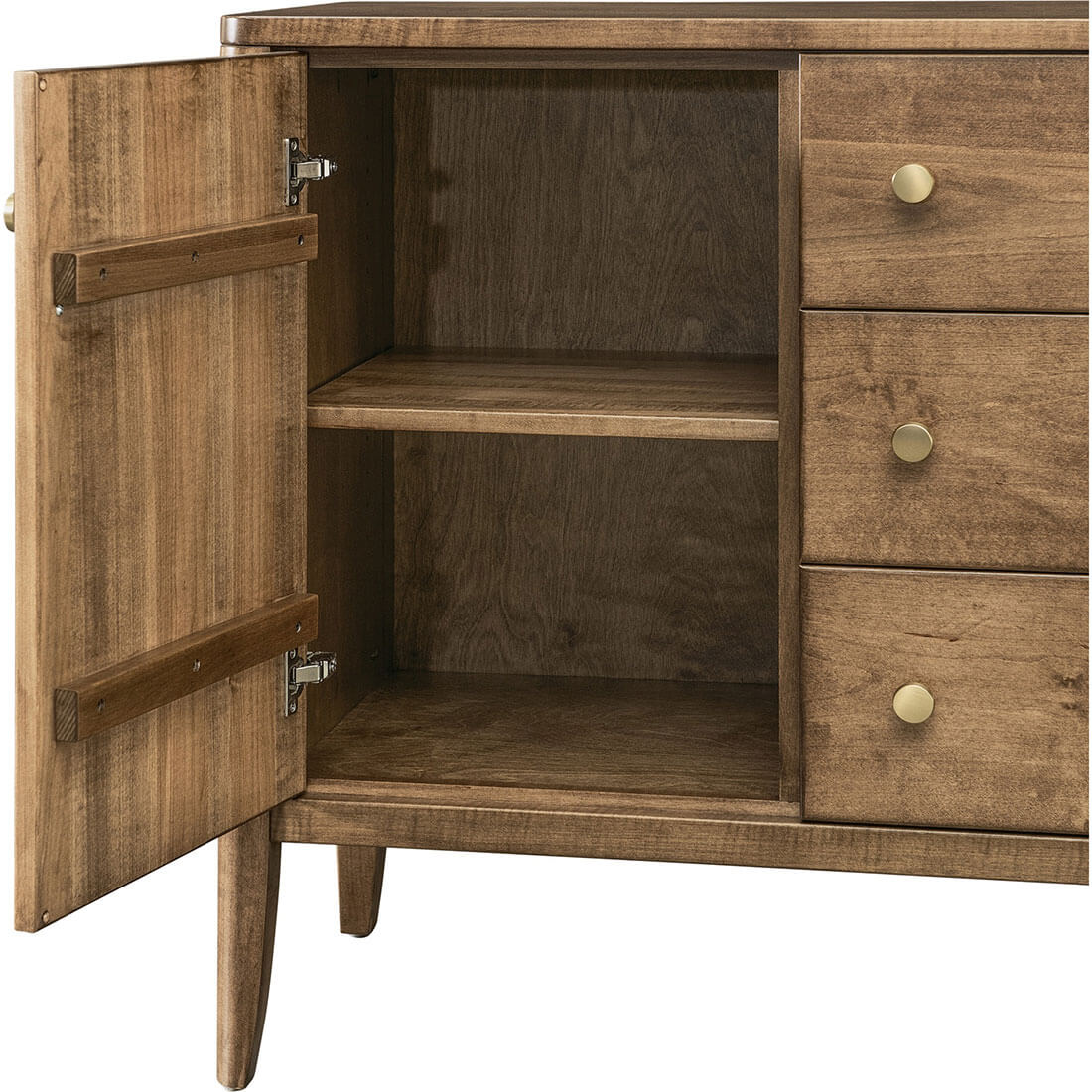 Archbold Furniture Amish Essentials Modern Maple Anna Server Feature