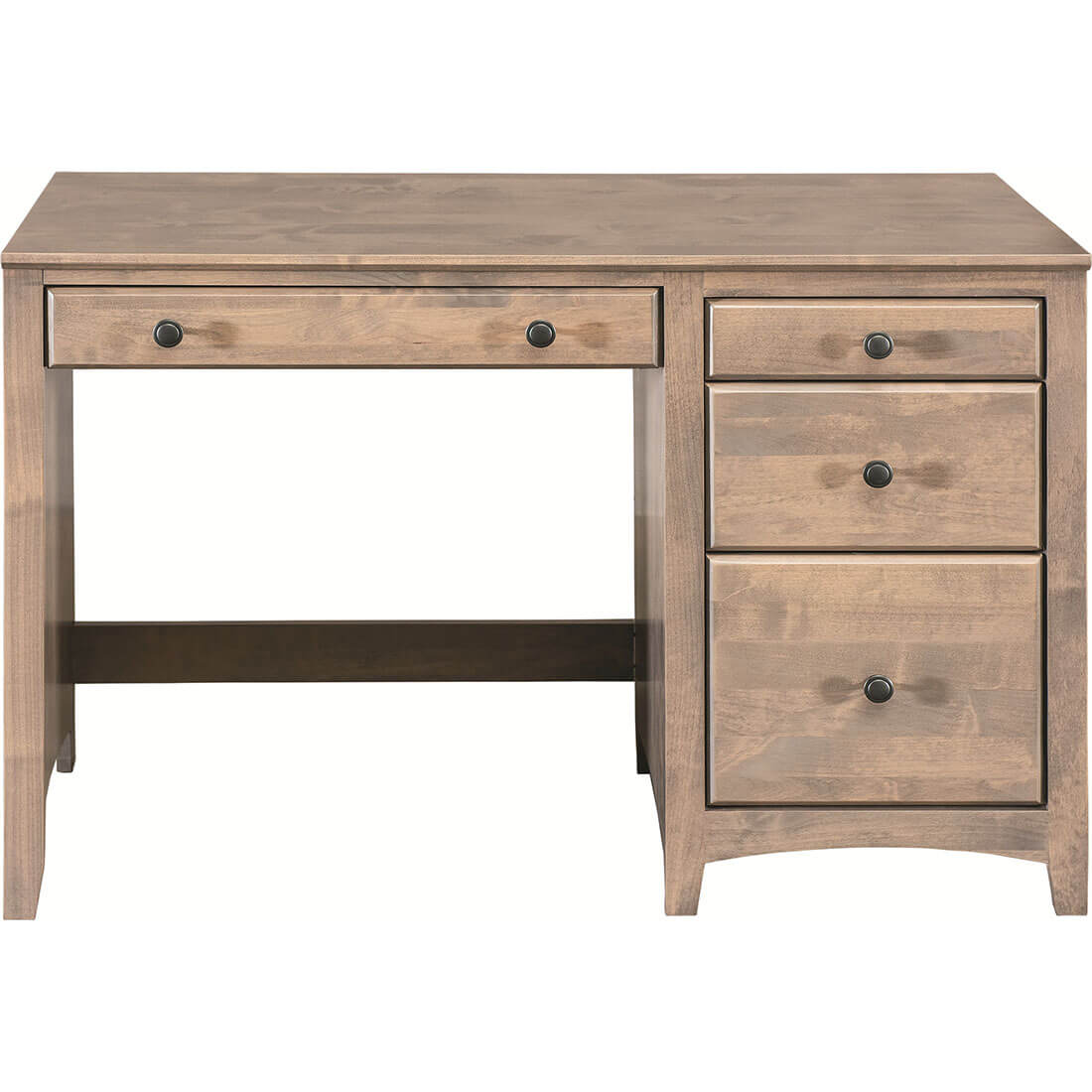 Archbold Furniture 4 Drawer Desk Flush Top 2