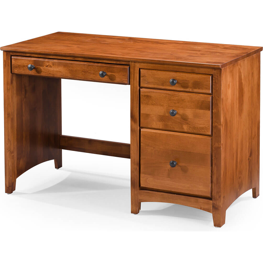 Archbold Furniture 4 Drawer Desk Flush Top 6514