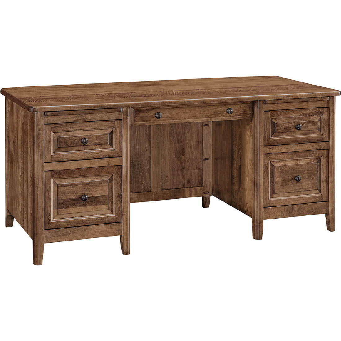 Archbold Furniture Amish Essentials Carson 5 Drawer Executive Desk 4505