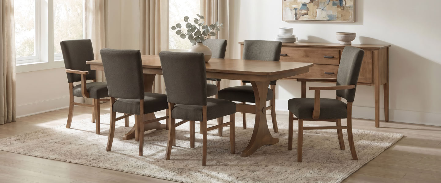 Archbold Furniture Amish Essentials Fresh Looks in Maple Dining Collection