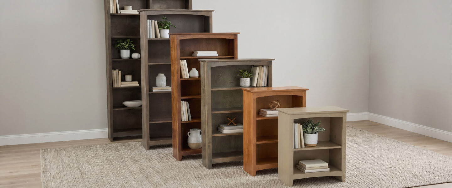 Archbold Furniture Shaker Bookcase Collection