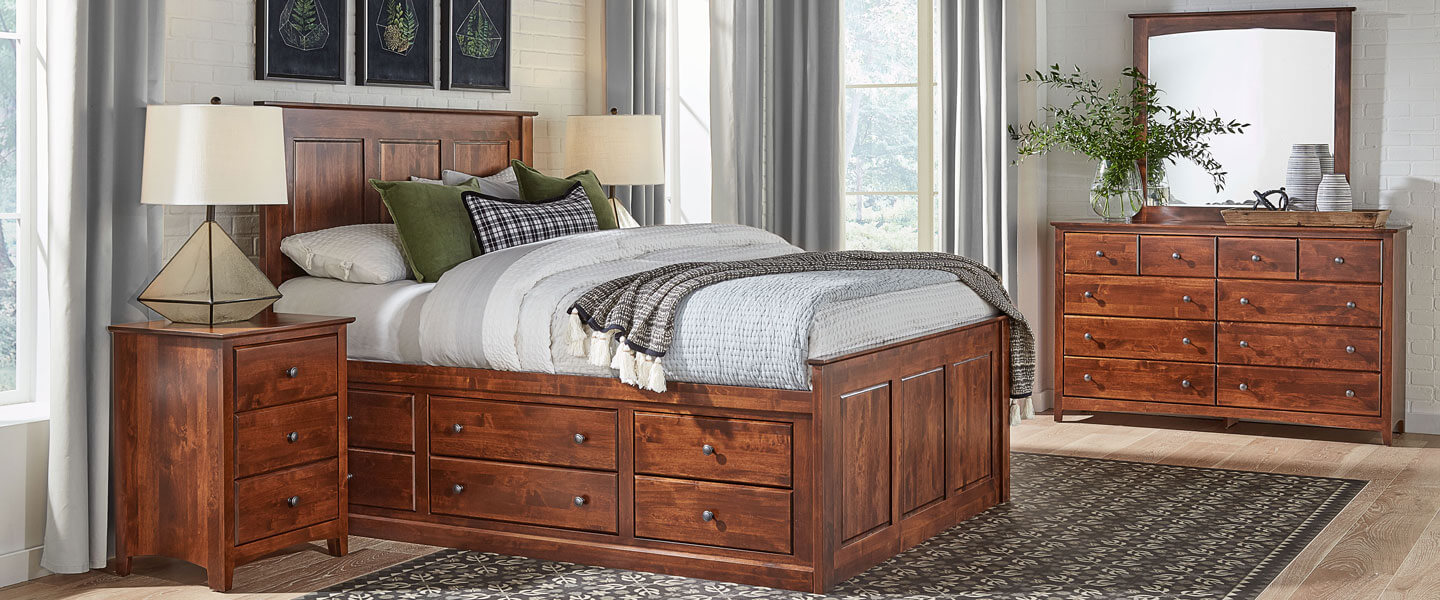 Archbold Furniture Shaker Chest Bed Collection