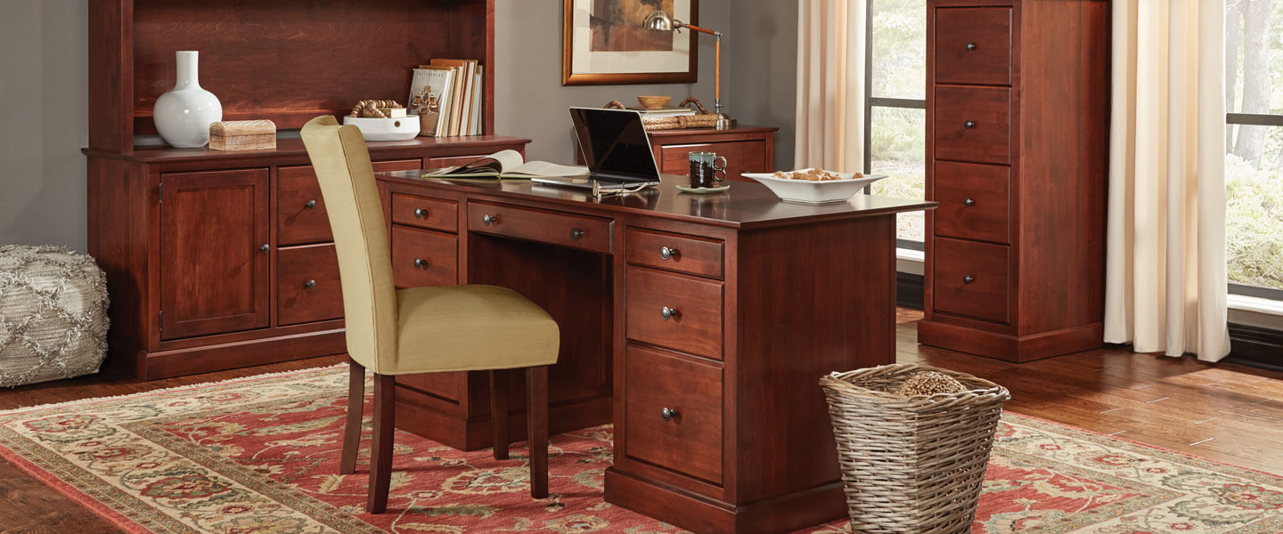 Archbold Furniture Shaker Executive Home Office Collection