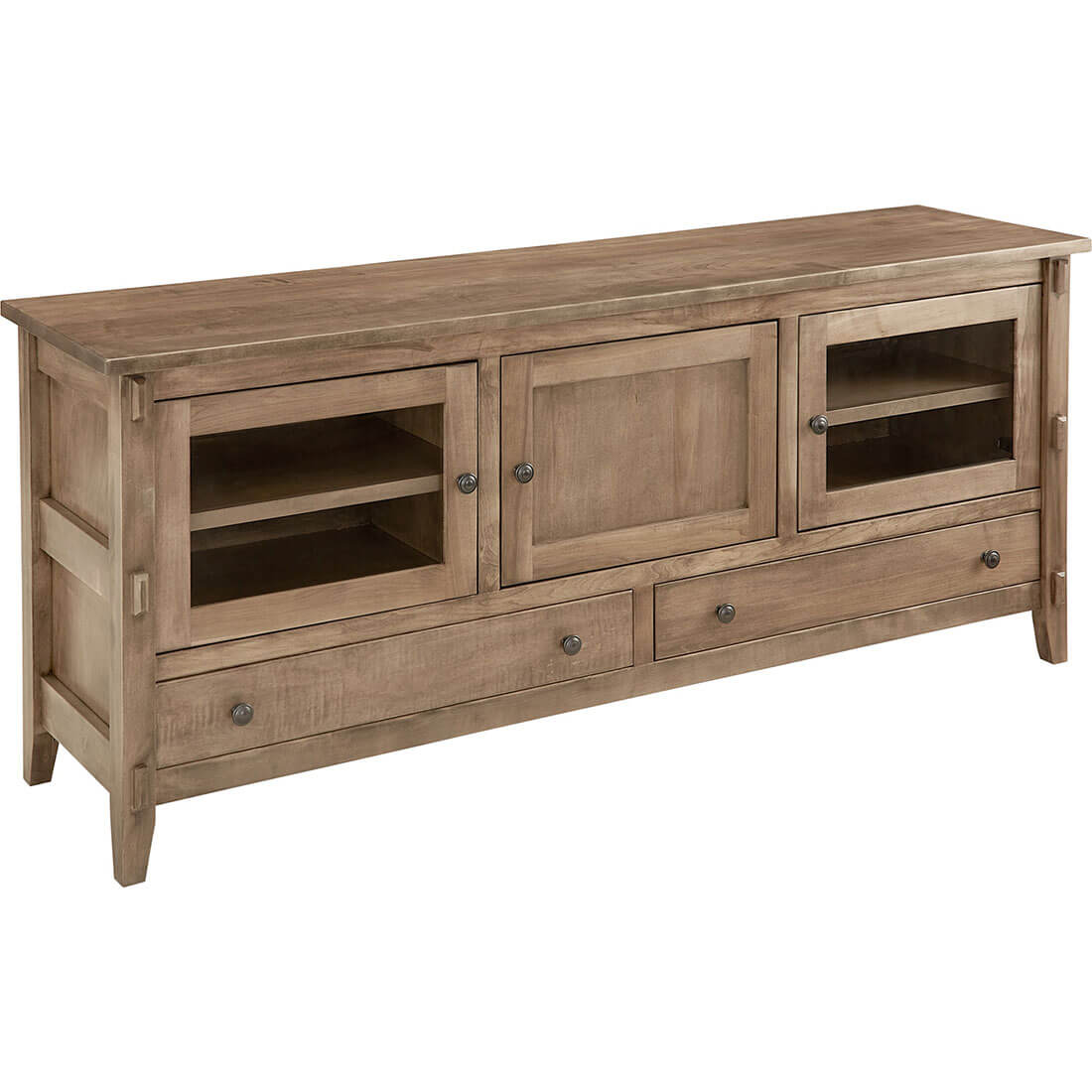 Archbold Furniture Amish Essentials Maple Mission 72 Inch Wide Console 4972
