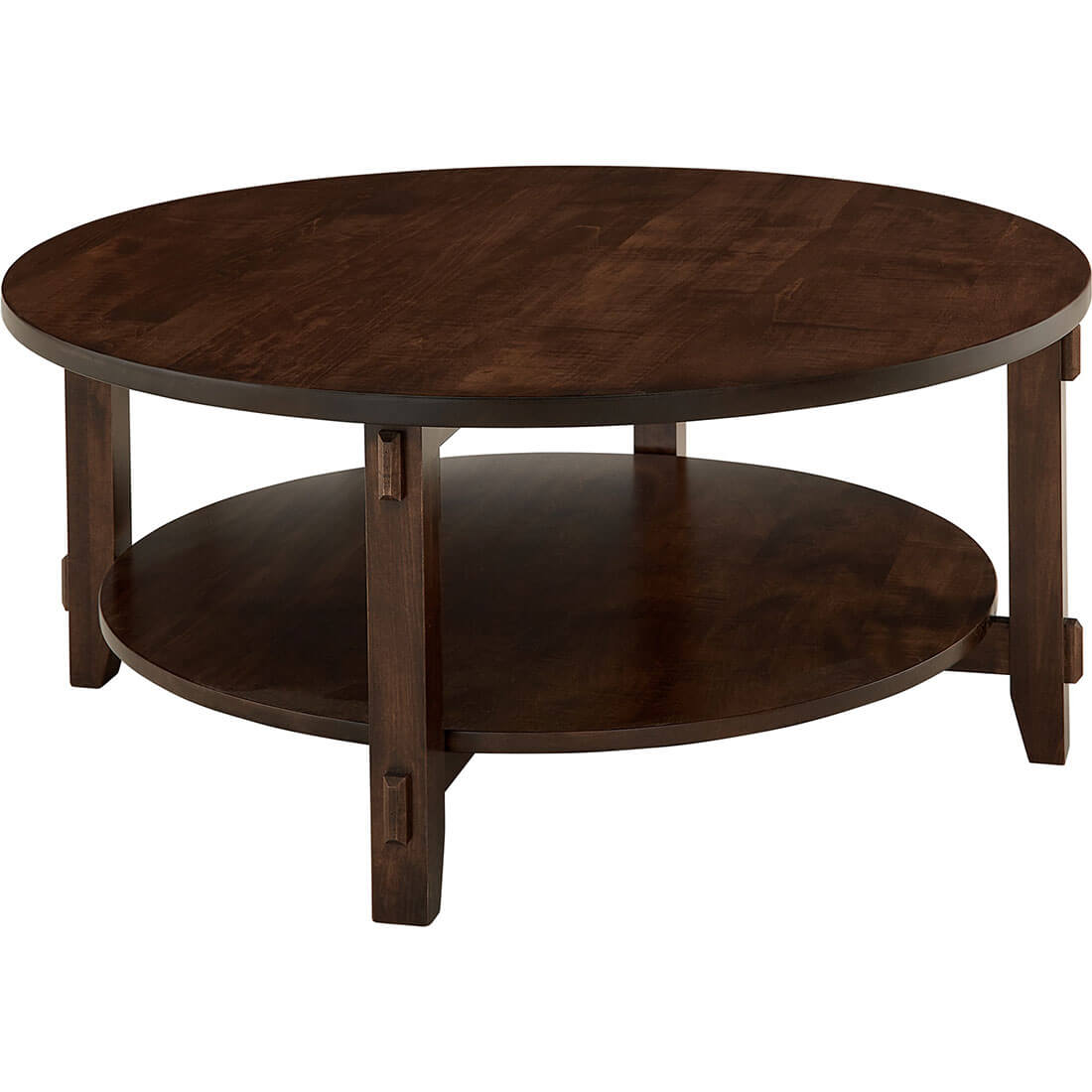 Archbold Furniture Amish Essentials Maple Mission Large Round Coffee Table 4713