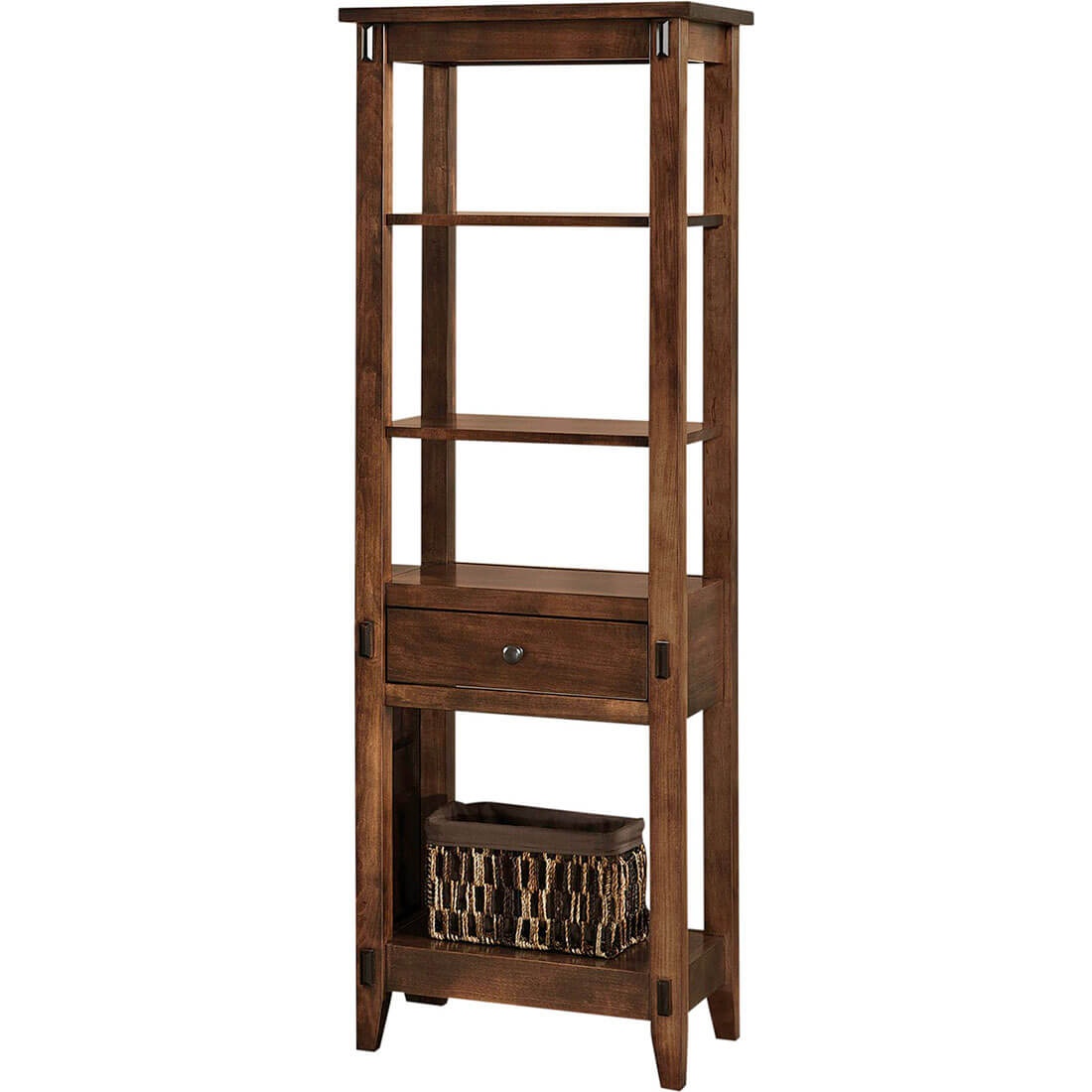 Archbold Furniture Amish Essentials Maple Mission Open Tower 4924