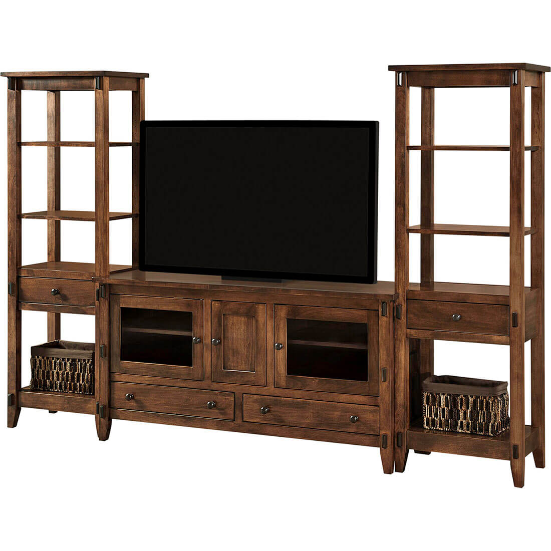 Archbold Furniture Amish Essentials Maple Mission Open Tower Set