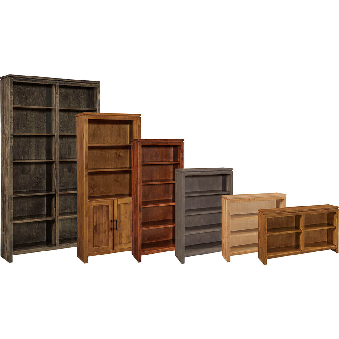 Archbold Furniture 2 West Bookcase 24x84 Doors 632484D