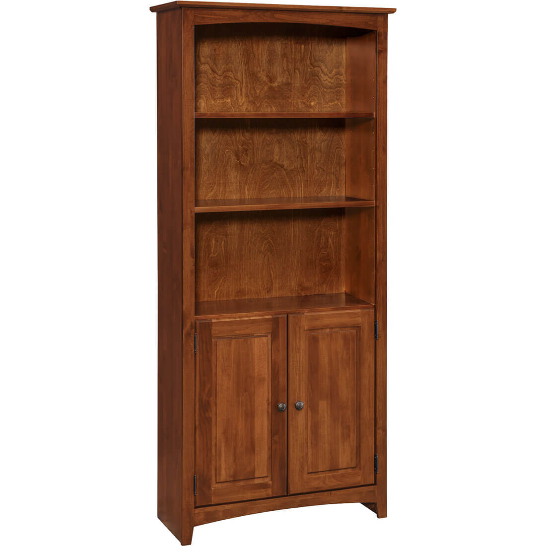 Archbold Furniture Alder Bookcase 30x72 Doors 63072D