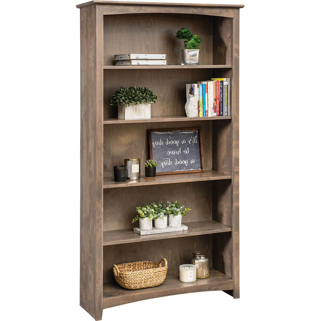 Archbold Furniture Alder Bookcase 36x72 63672
