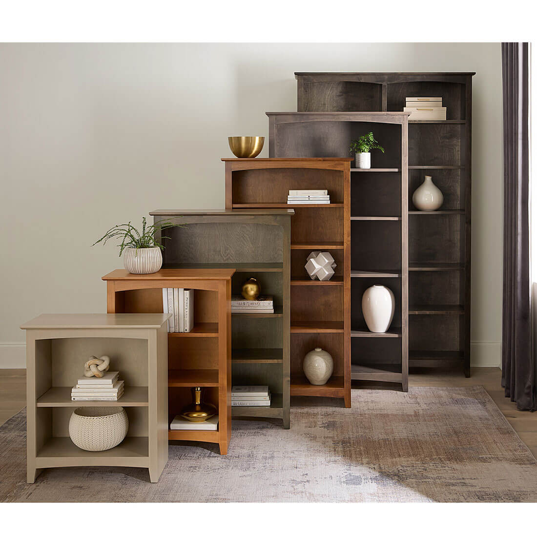 Archbold Furniture Alder Bookcase 36x84 3