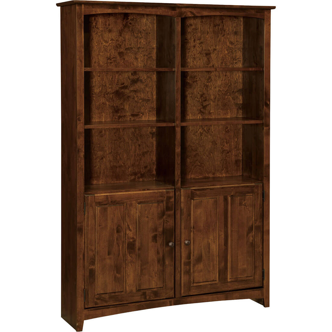 Archbold Furniture Alder Bookcase 48x72 Doors 64872D